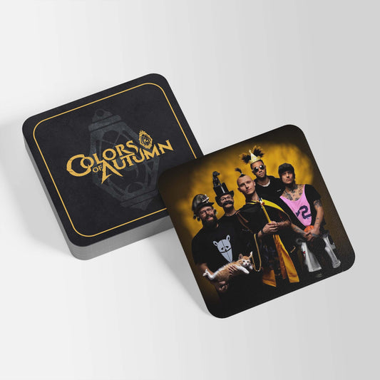5 Bierdeckel "Colors of Awesome"
