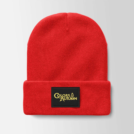Beanie Red Limited Edition - „Colors of Autumn“ Logo
